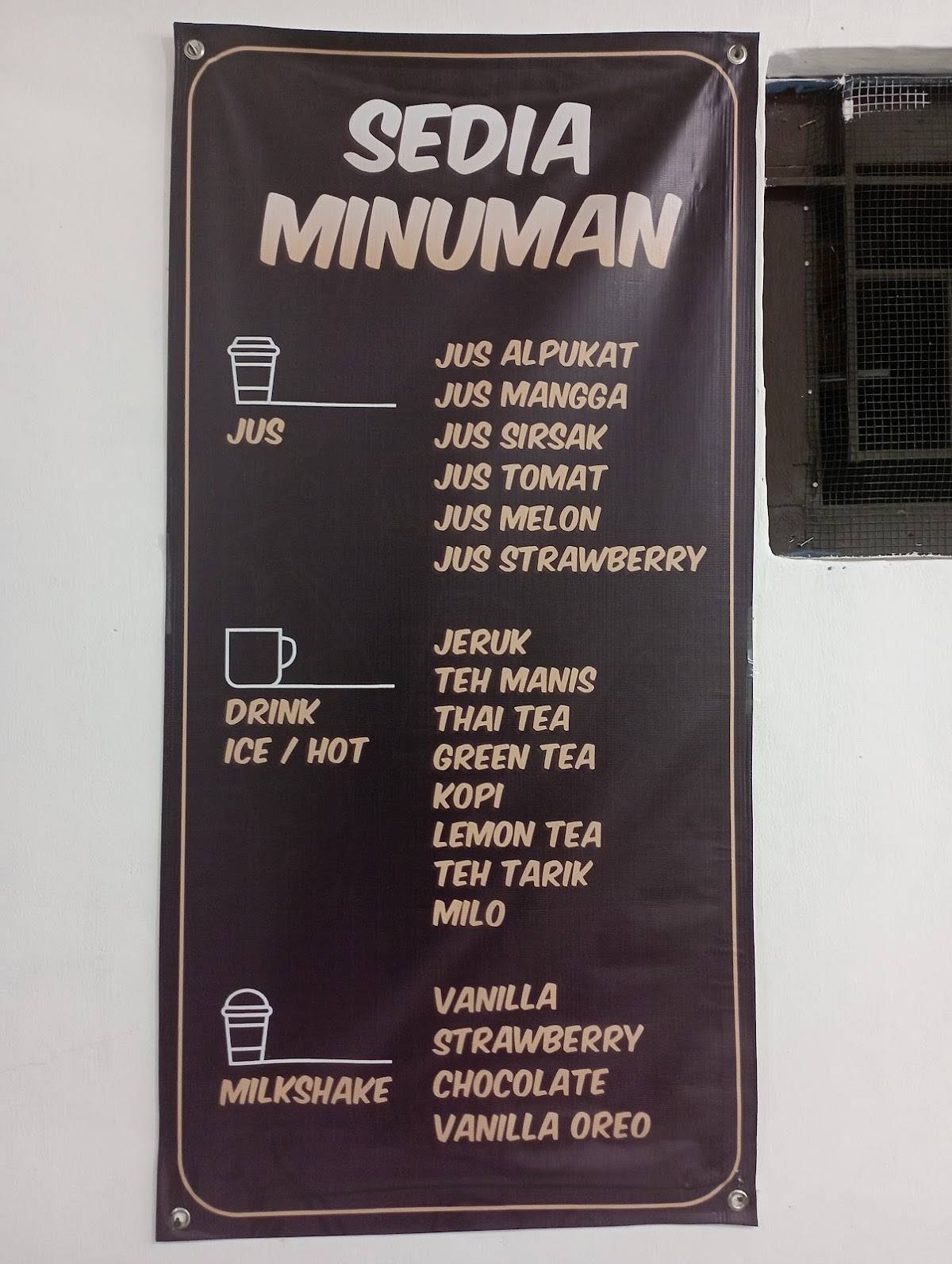 R.M Padang Rindu Rasa меню