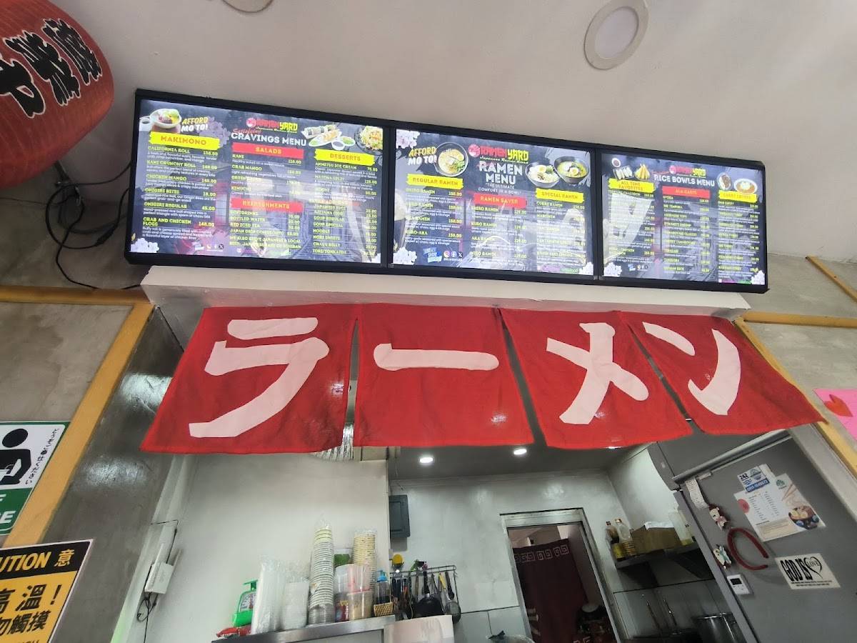 RAMEN YARD меню