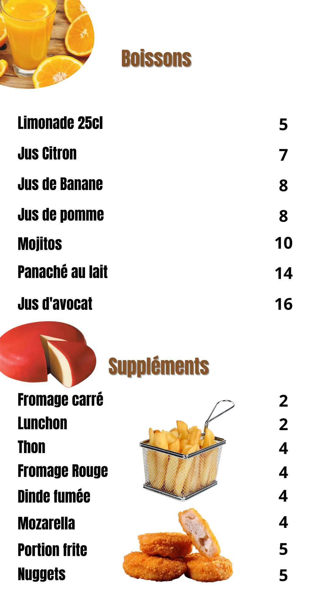 Tikton Fast Food меню