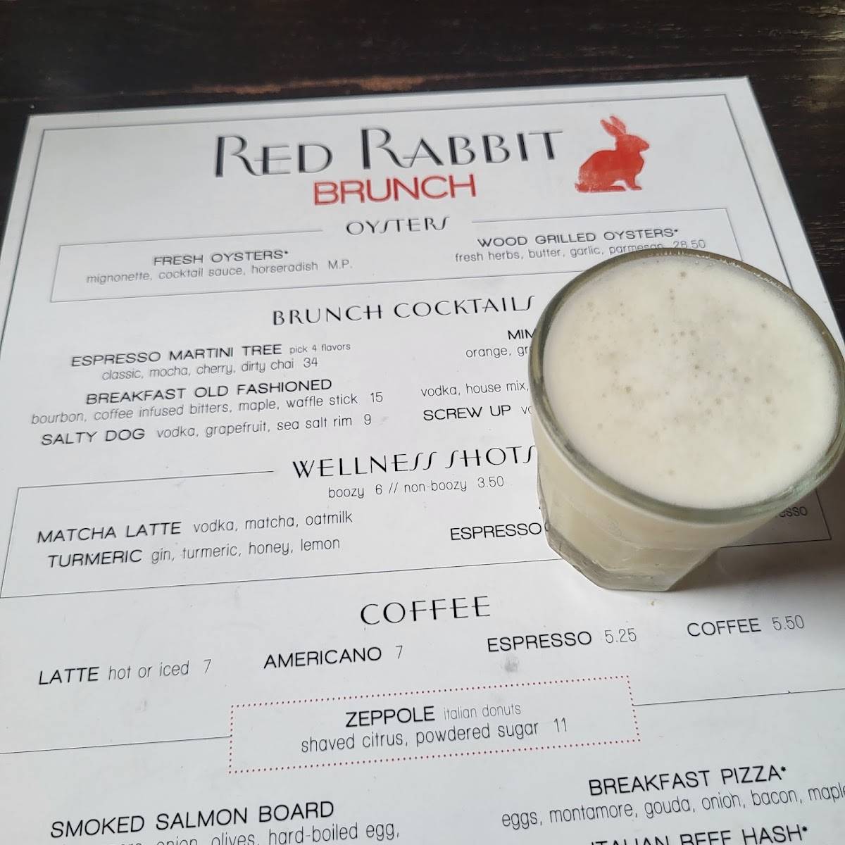 Red Rabbit Minneapolis меню