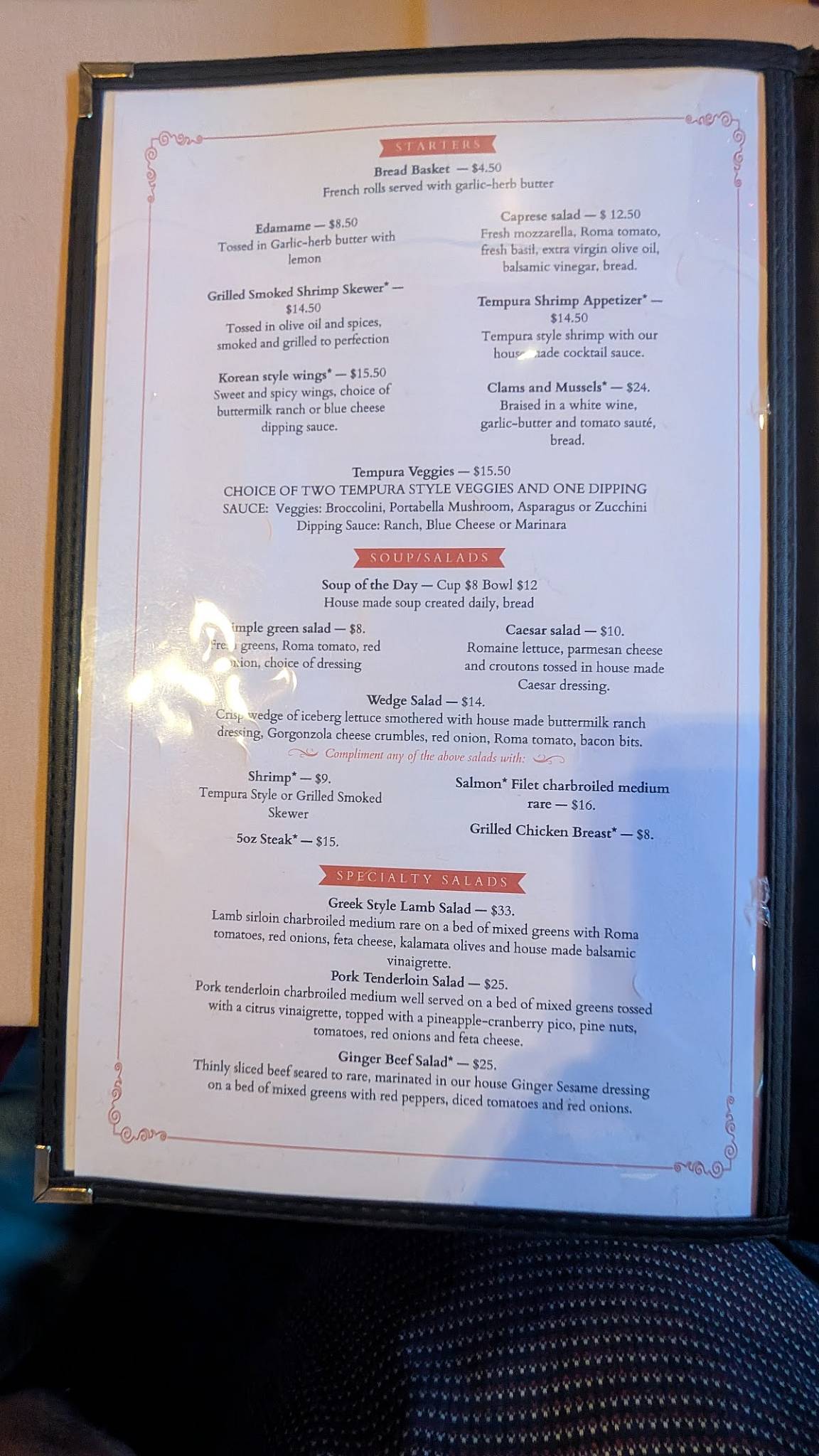 Red Raven Restaurant меню