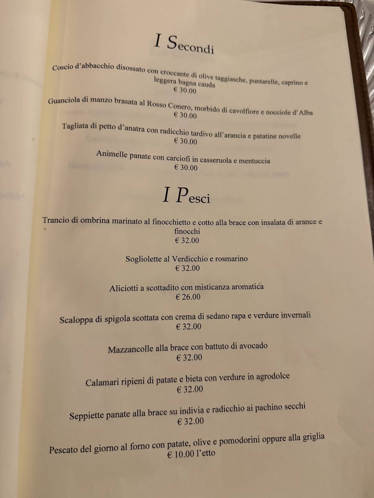 Al Ceppo меню