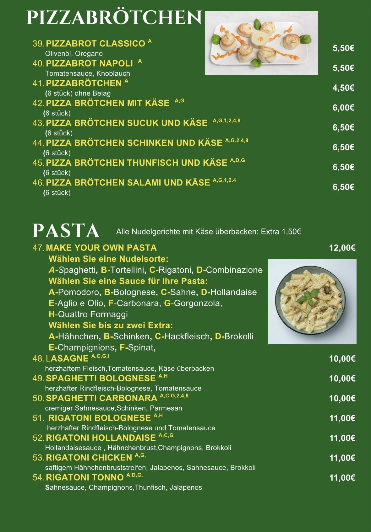 Bon Appetit Pizza меню
