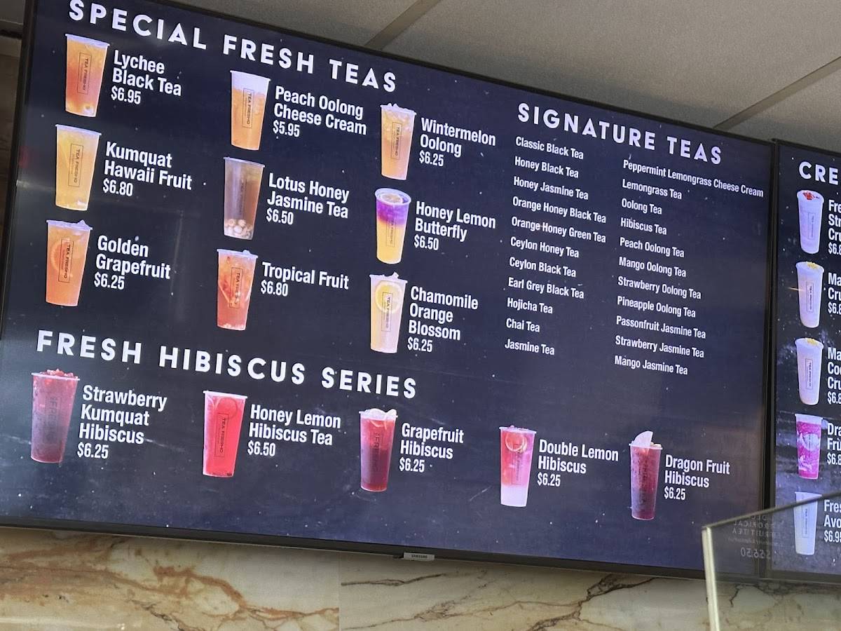 Cafe Tea Fresho меню
