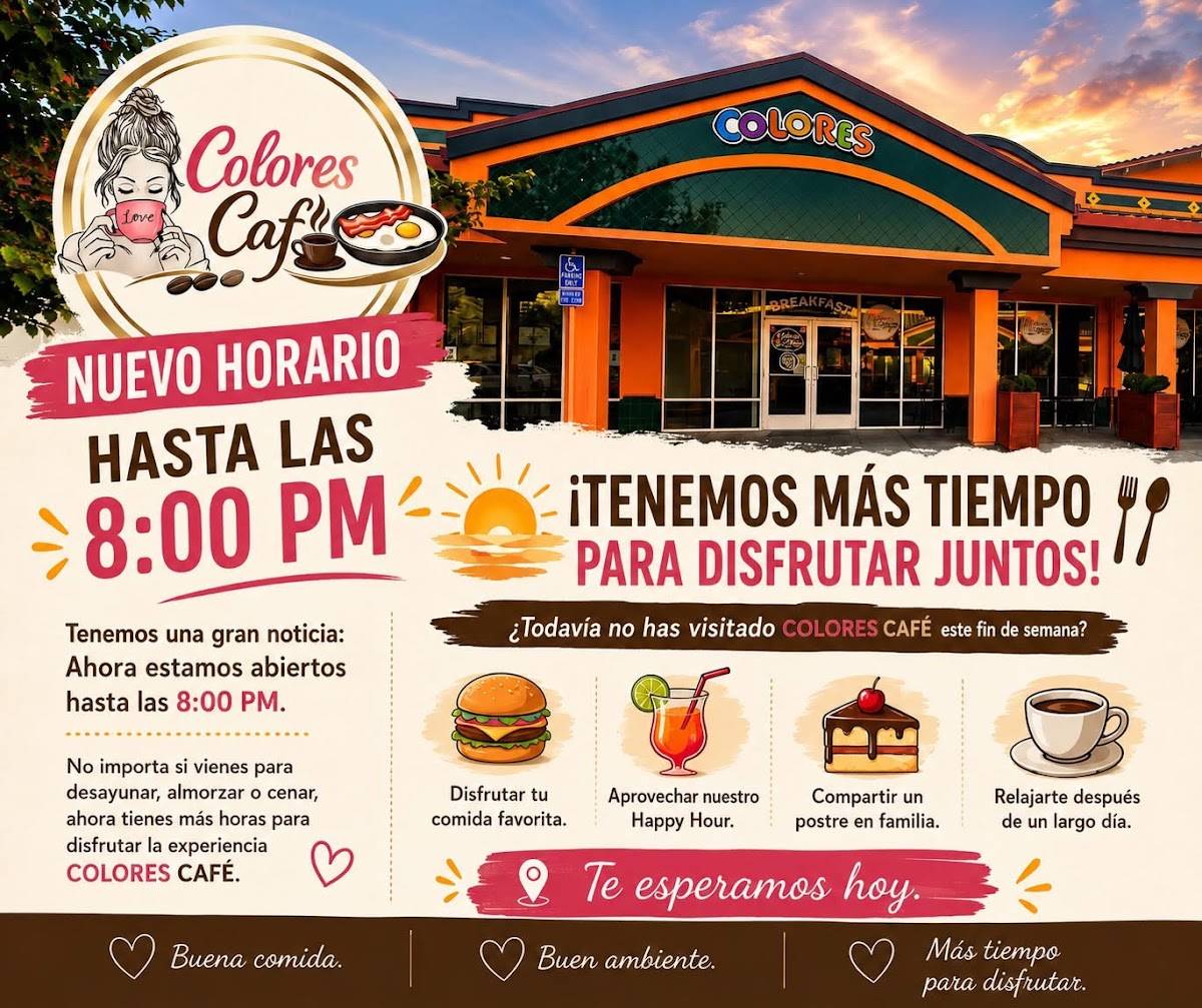 Colores Café меню