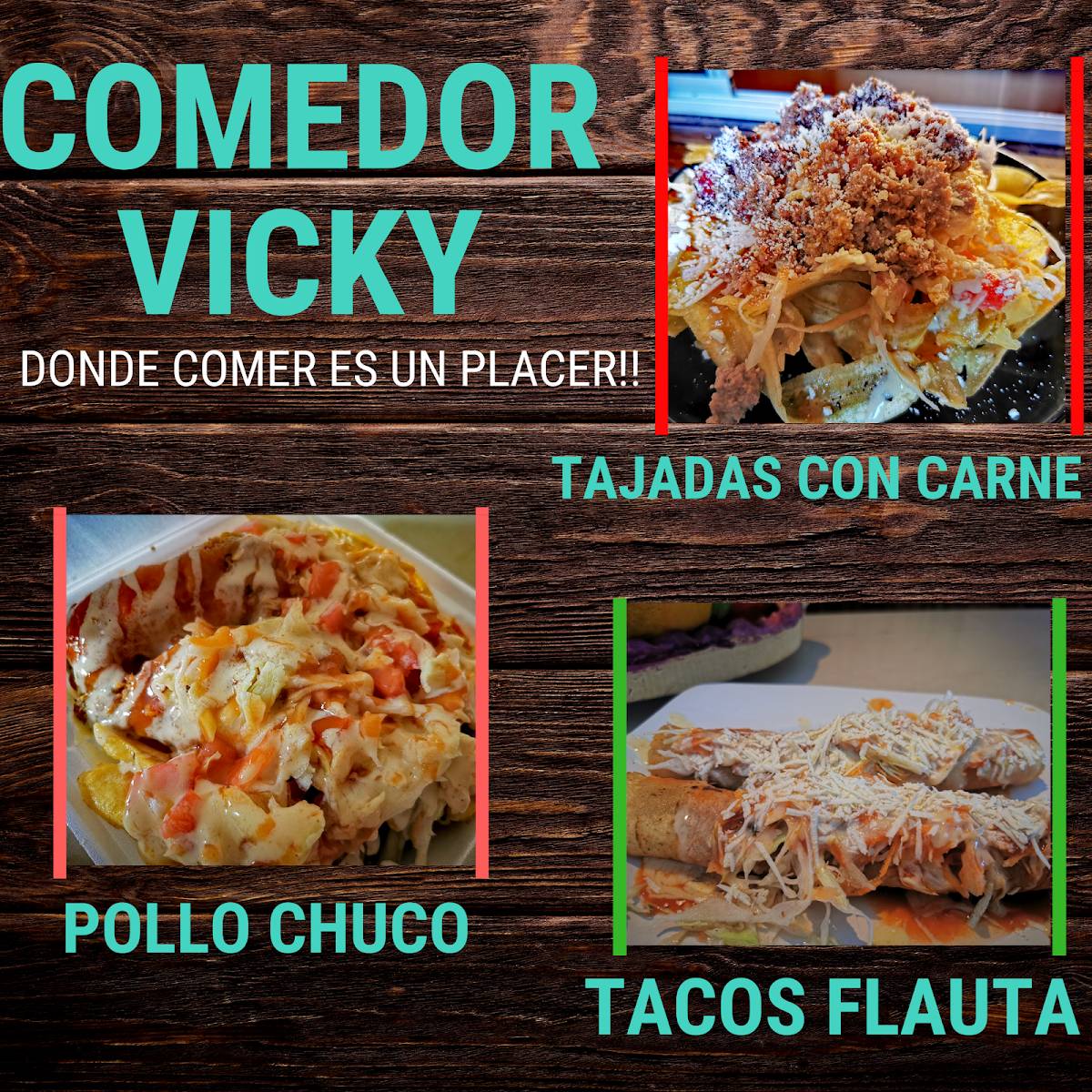 Comedor Vicky меню
