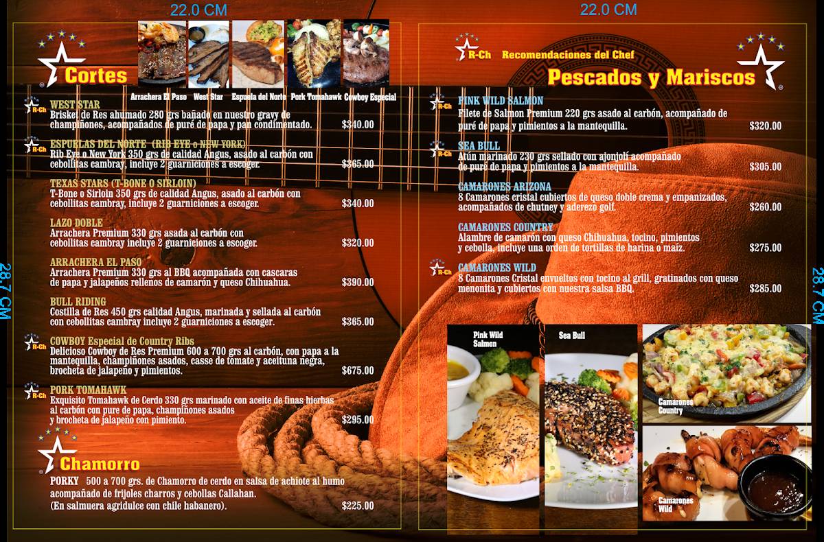 Country Ribs Metepec Costillitas меню