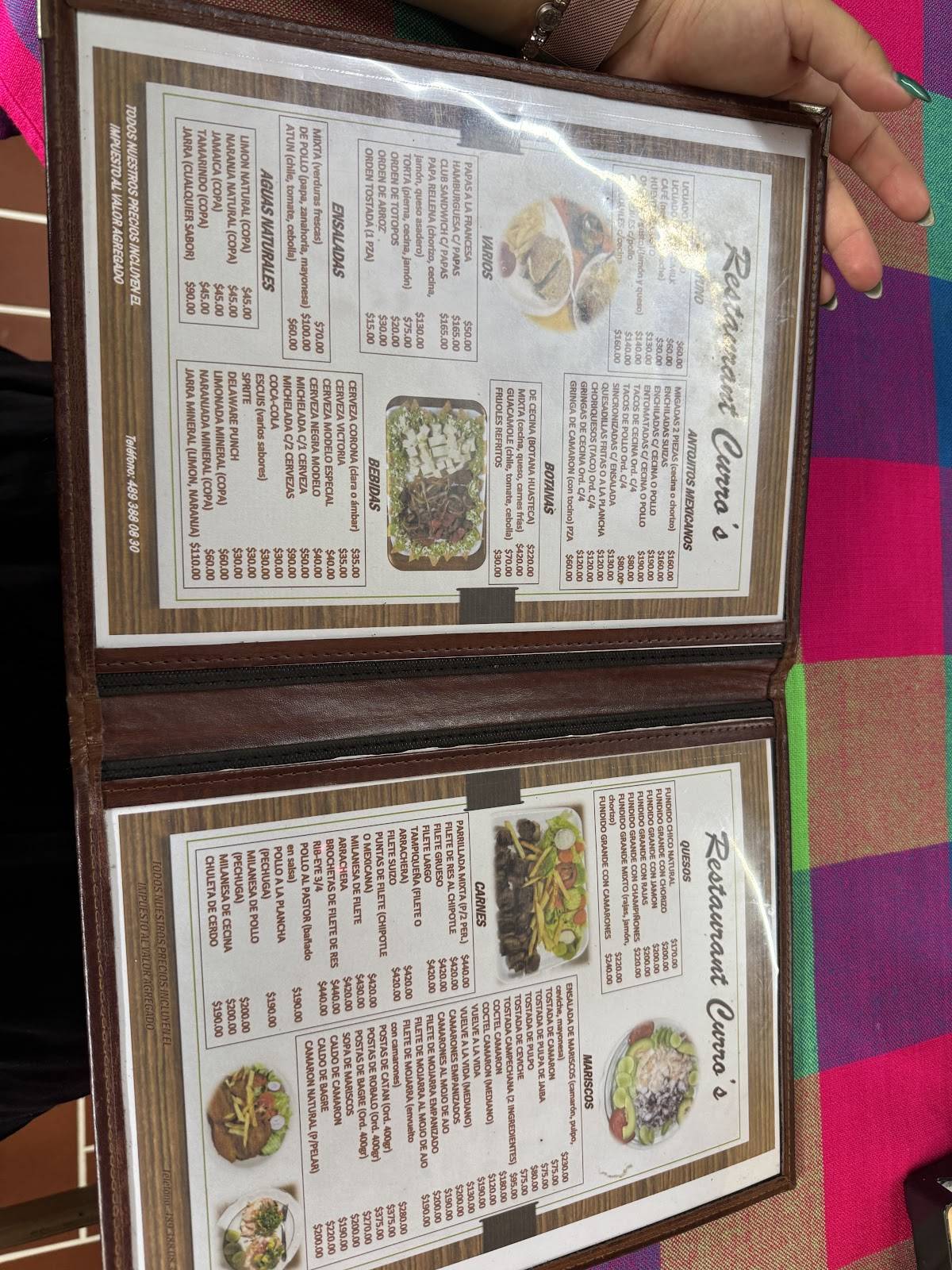 Restaurant Curros меню