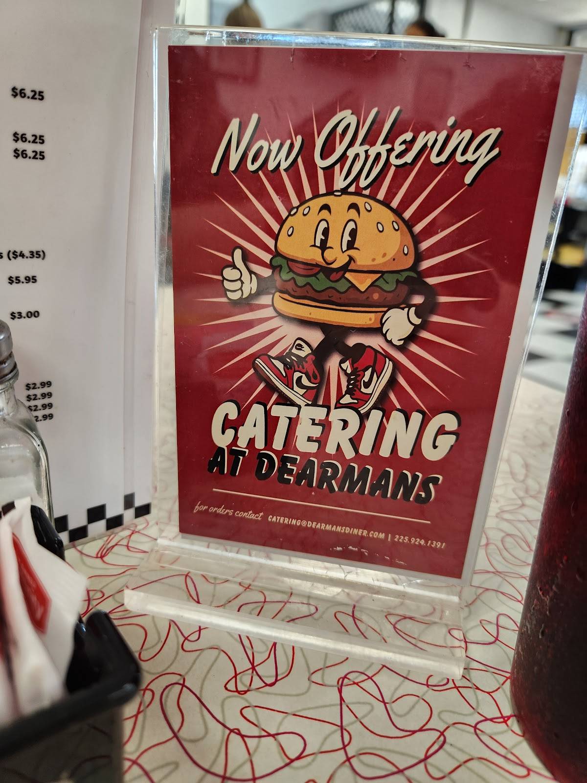 Dearman’s Diner меню
