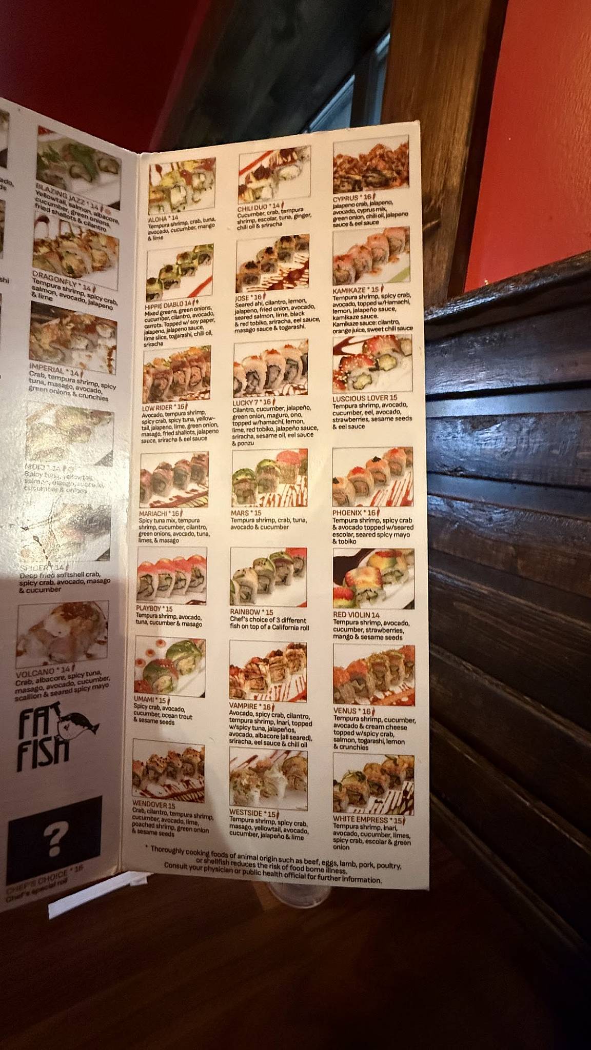 Fat Fish - Bountiful меню