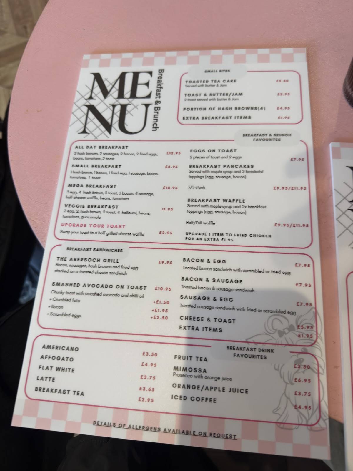 Flo's Diner меню