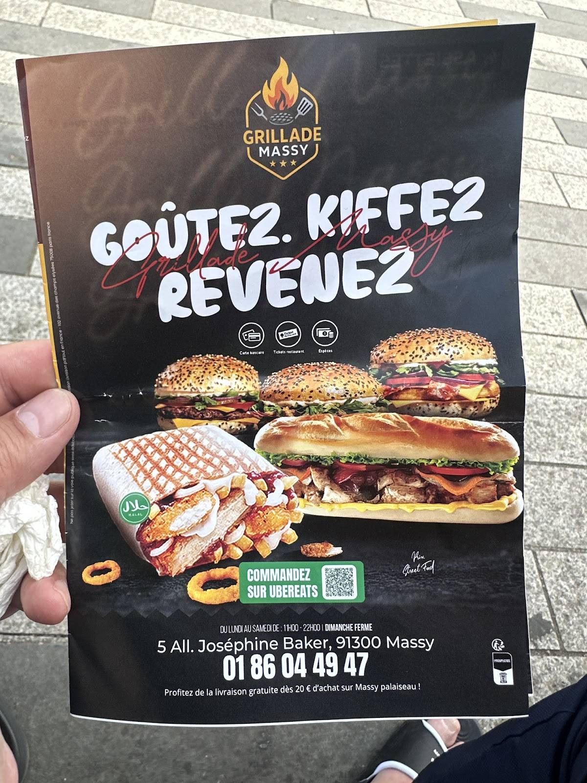 GRILLADE MASSY меню