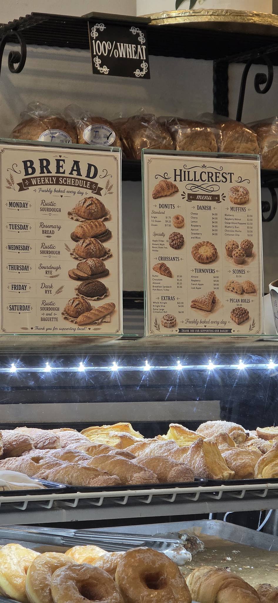Hillcrest Bakery меню