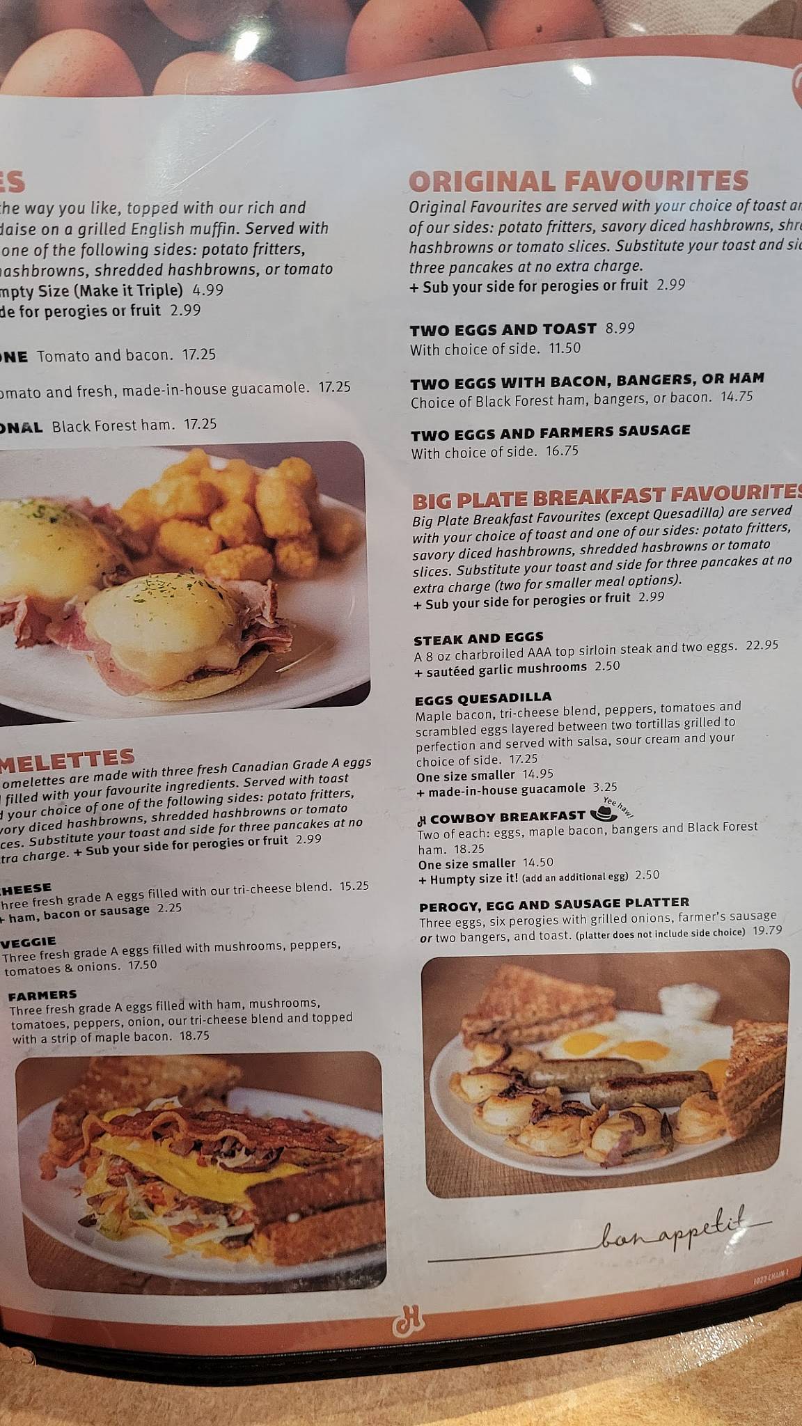 Humpty's Big Plate Diner - Grande Prairie меню