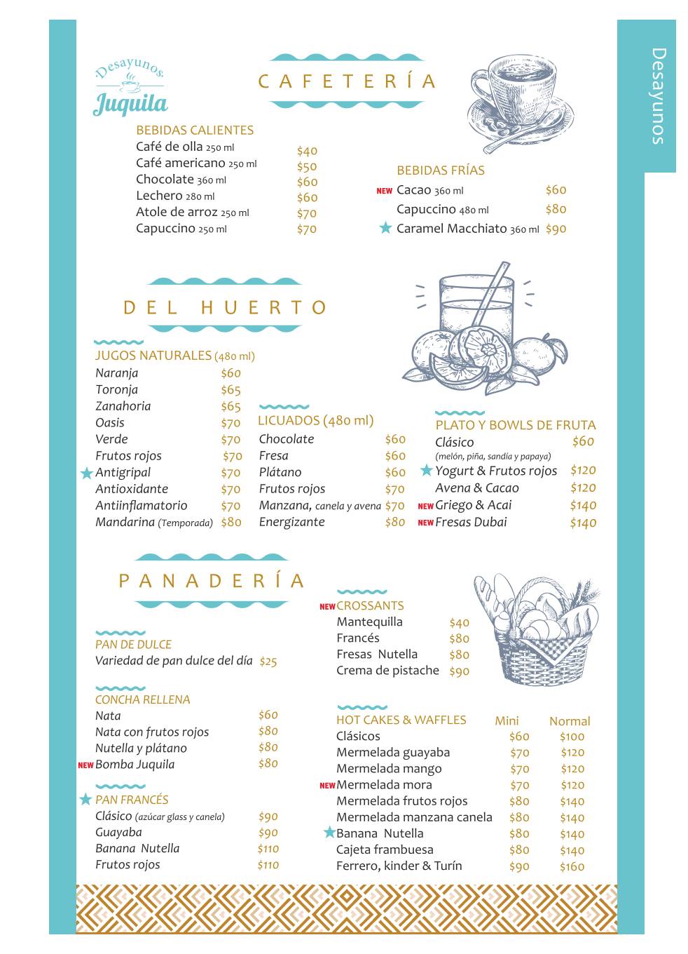 MARISCOS Juquila меню