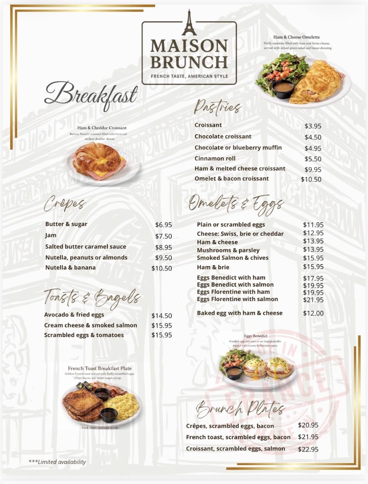 Maison Brunch – Boca Raton меню