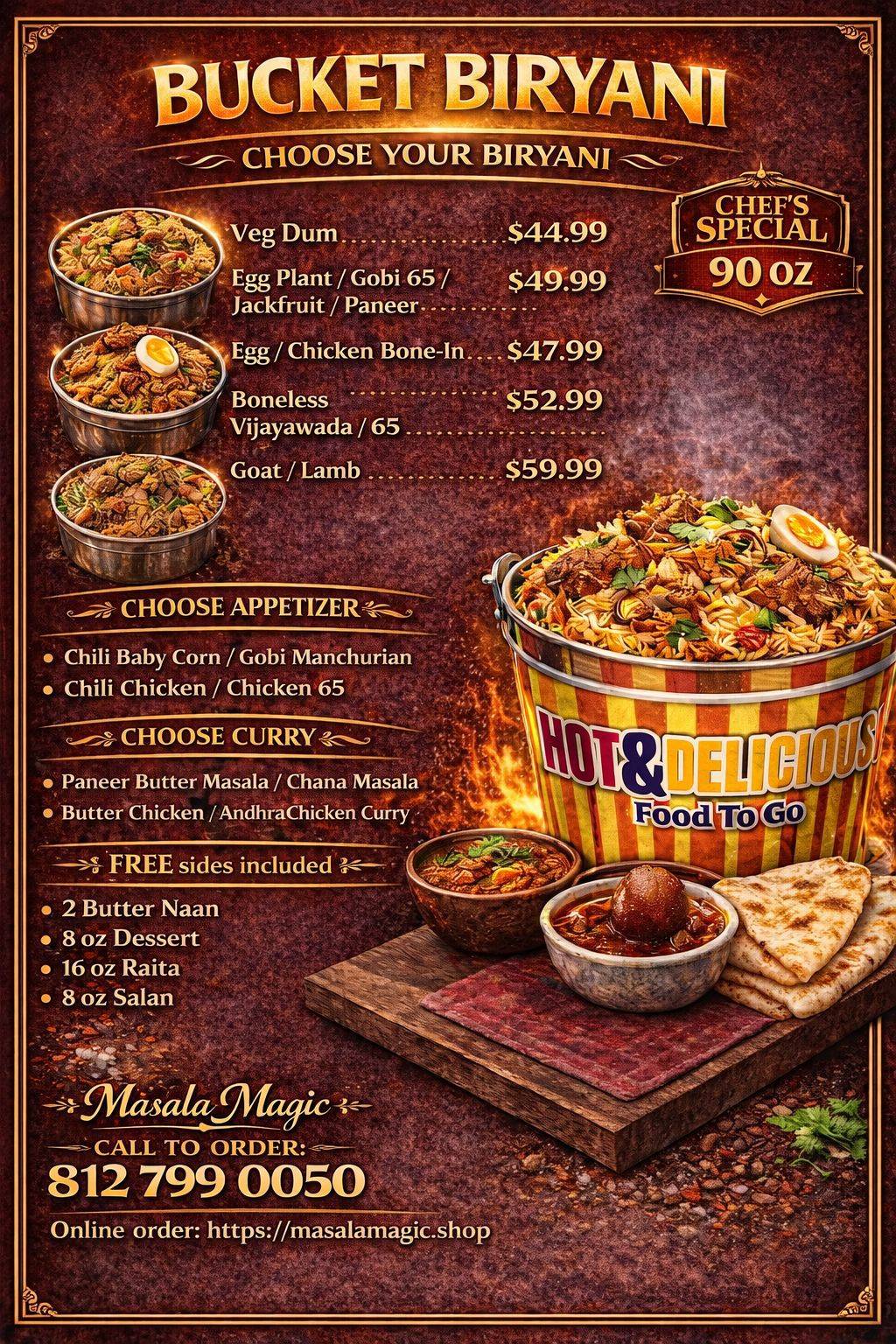Masala Magic меню