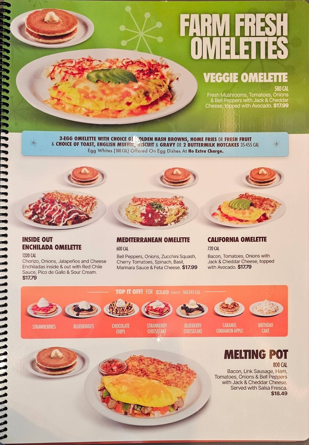 NORMS Restaurant меню