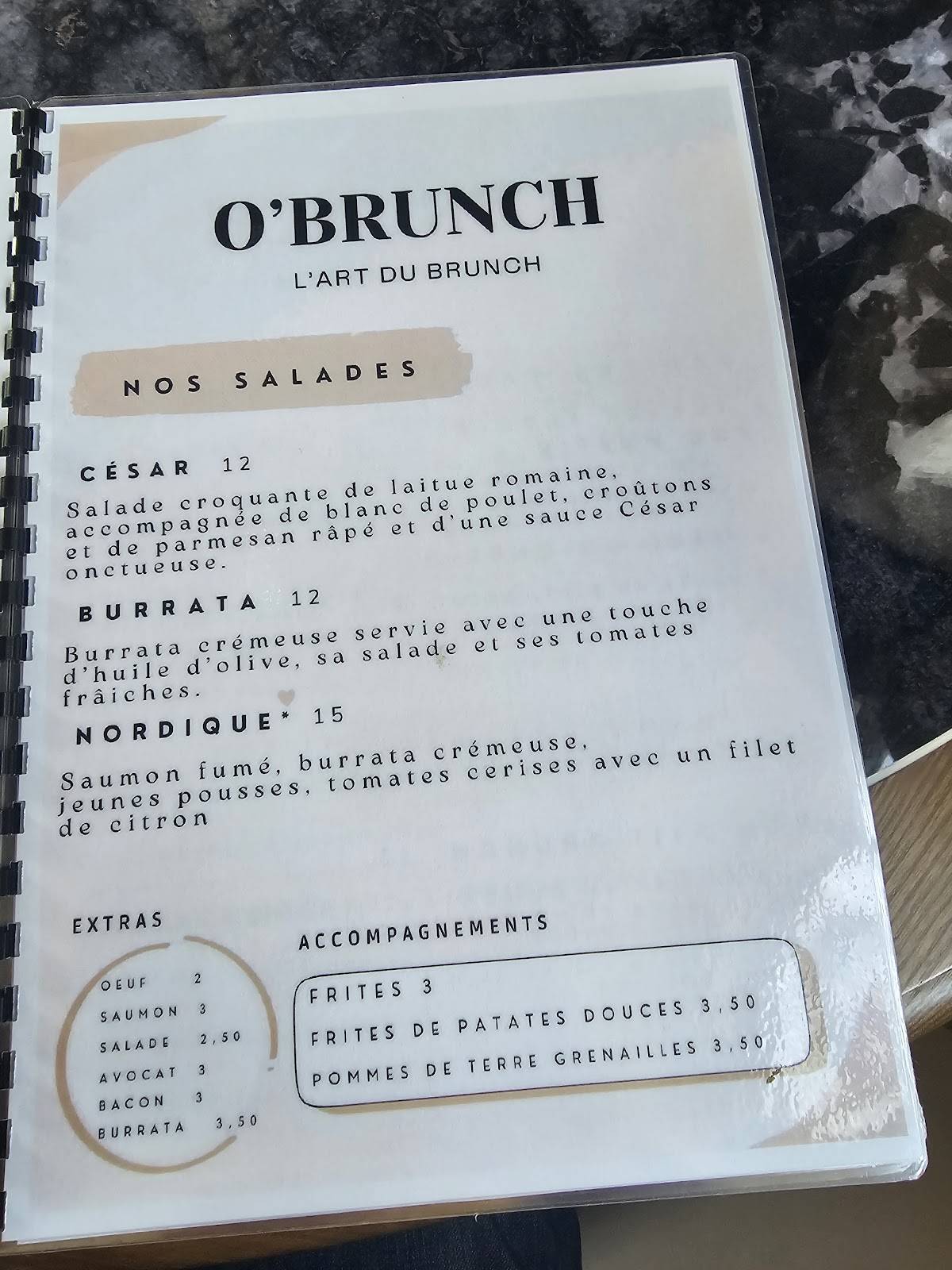O'brunch Compiegne меню
