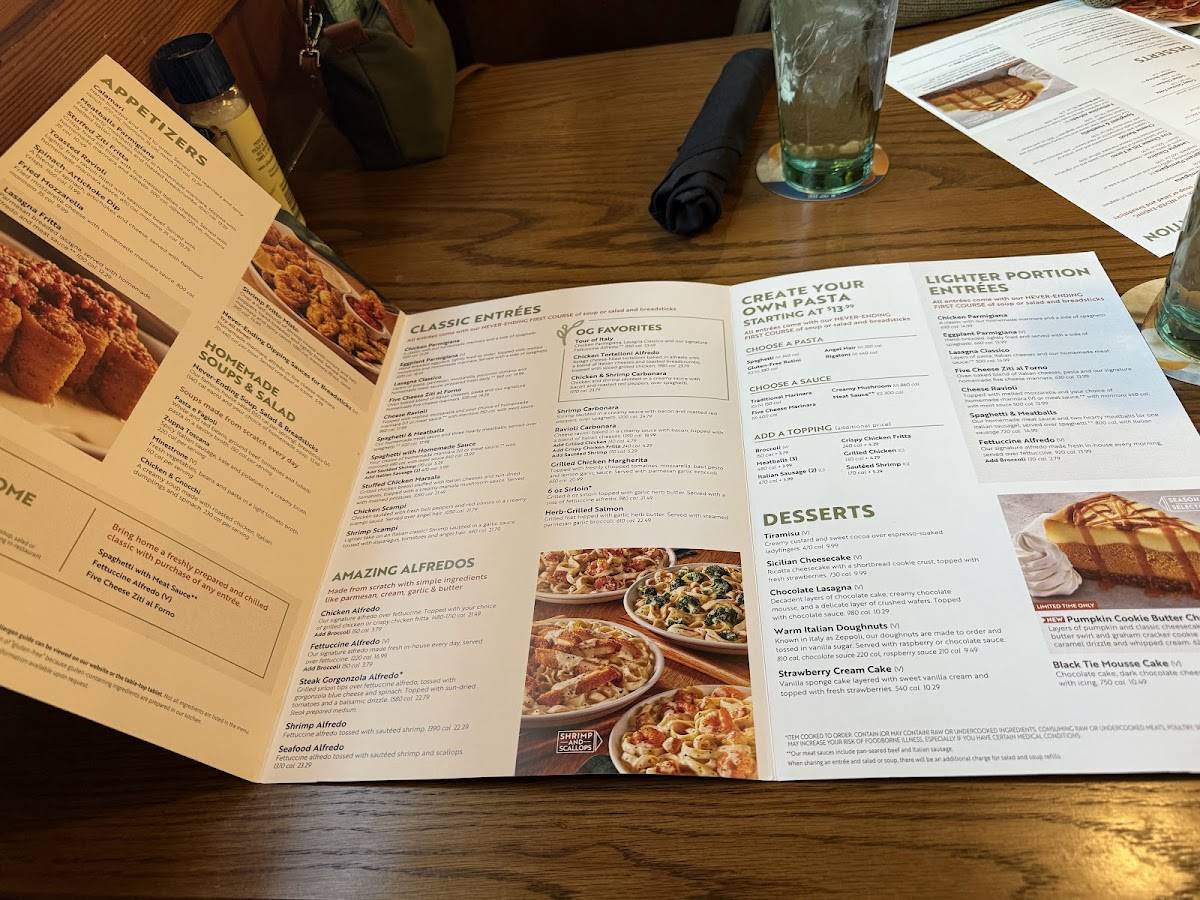 Olive Garden Italian Restaurant меню
