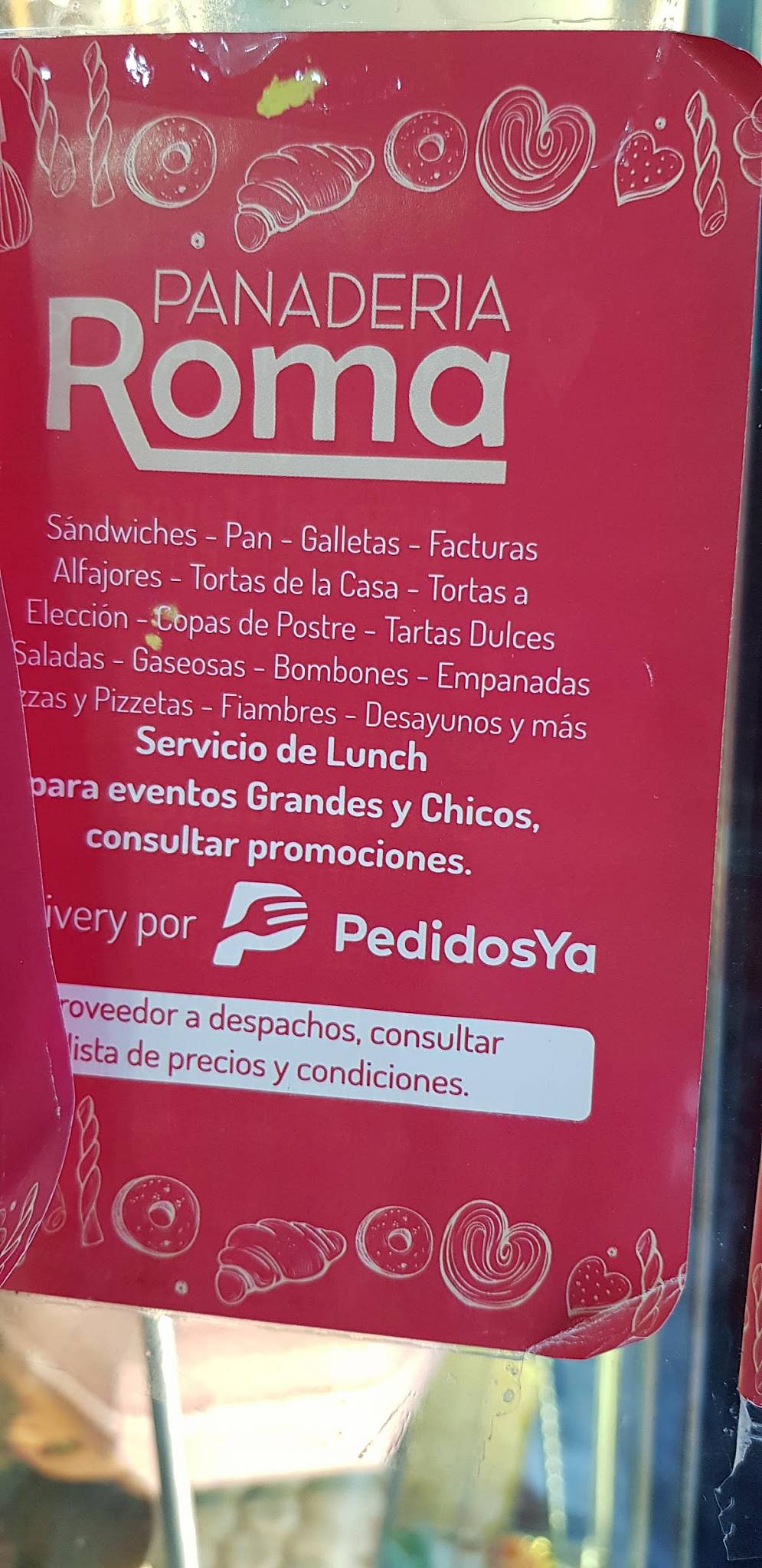 Panadería Roma Morón меню
