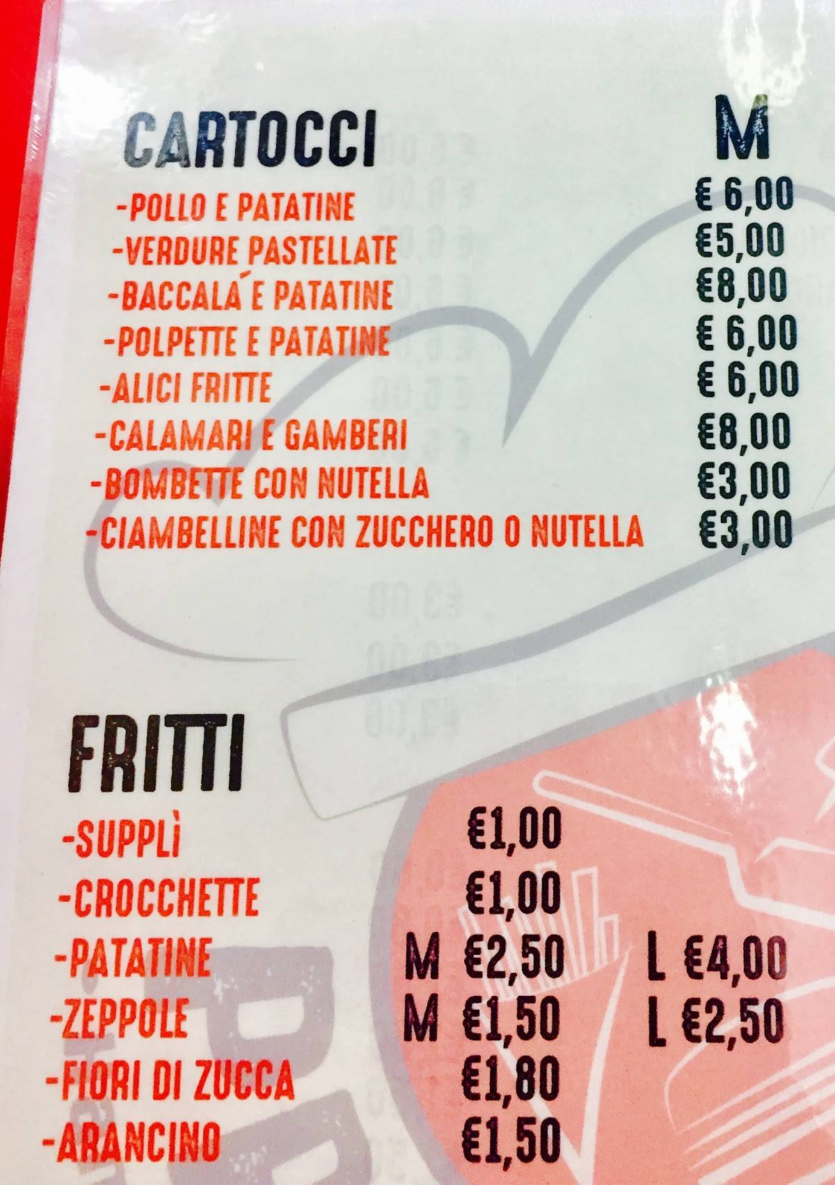 Presto Fatto меню