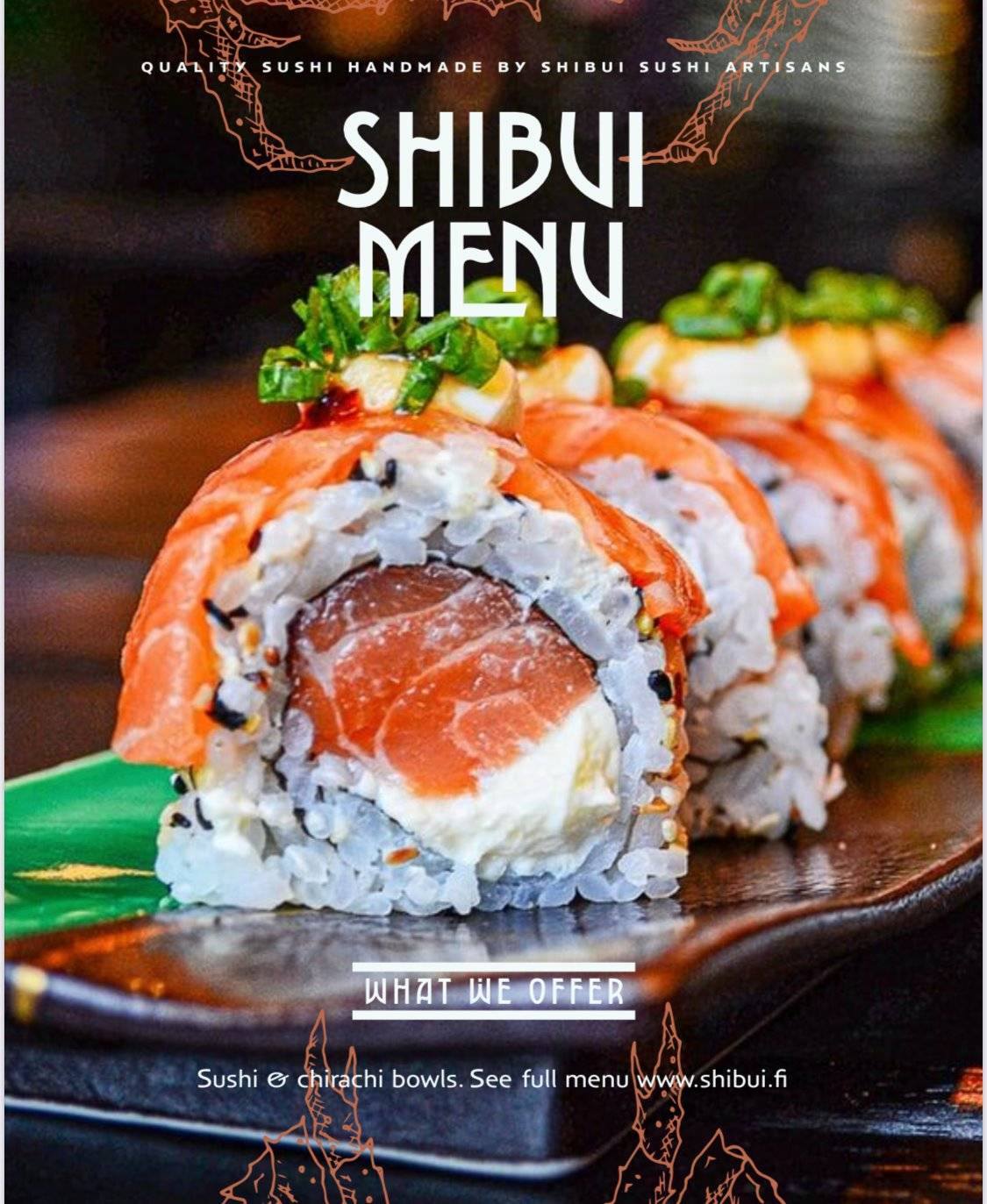 Restaurant Shibui Sushi меню