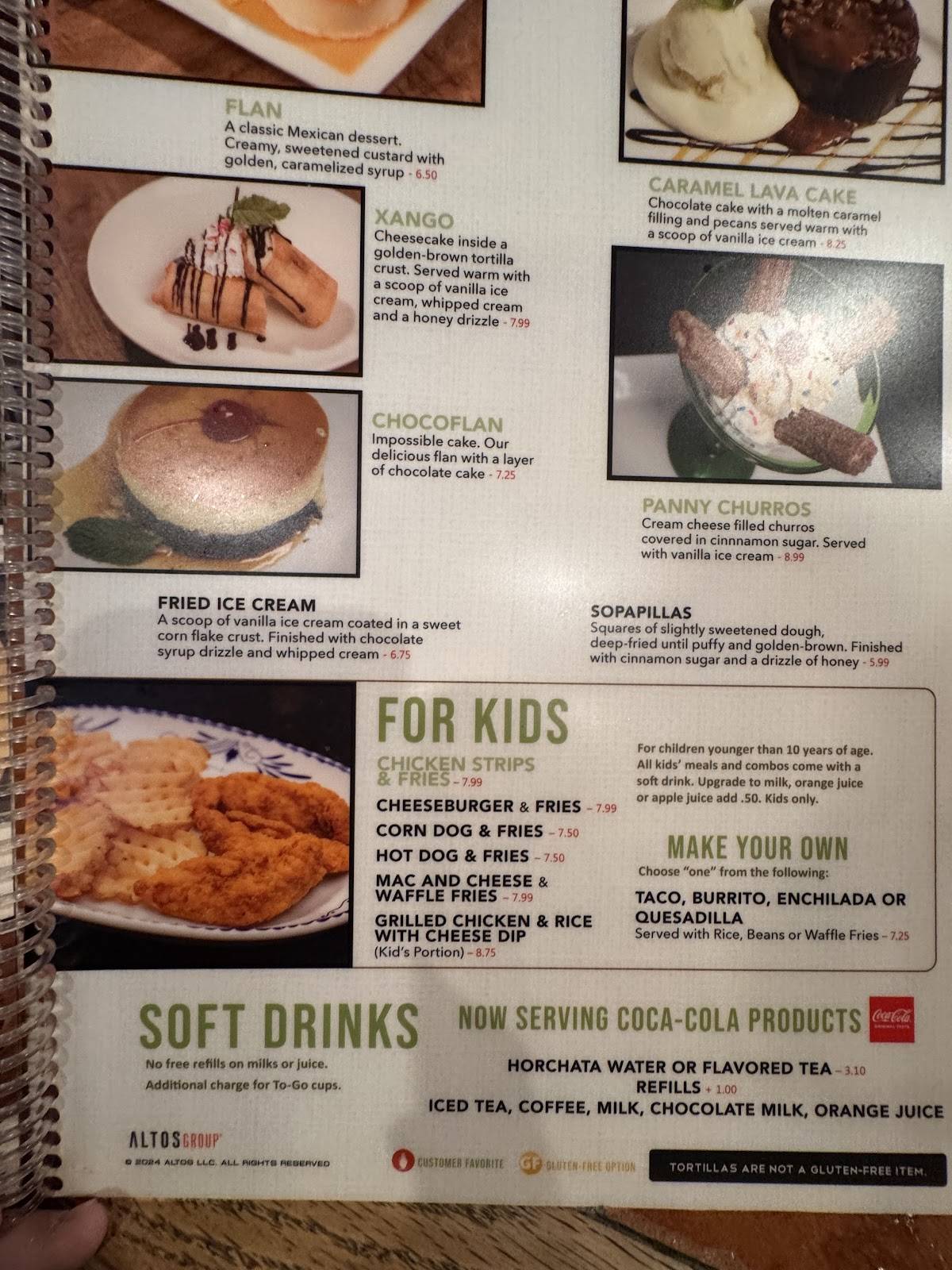 Rocas Mexican Grill меню