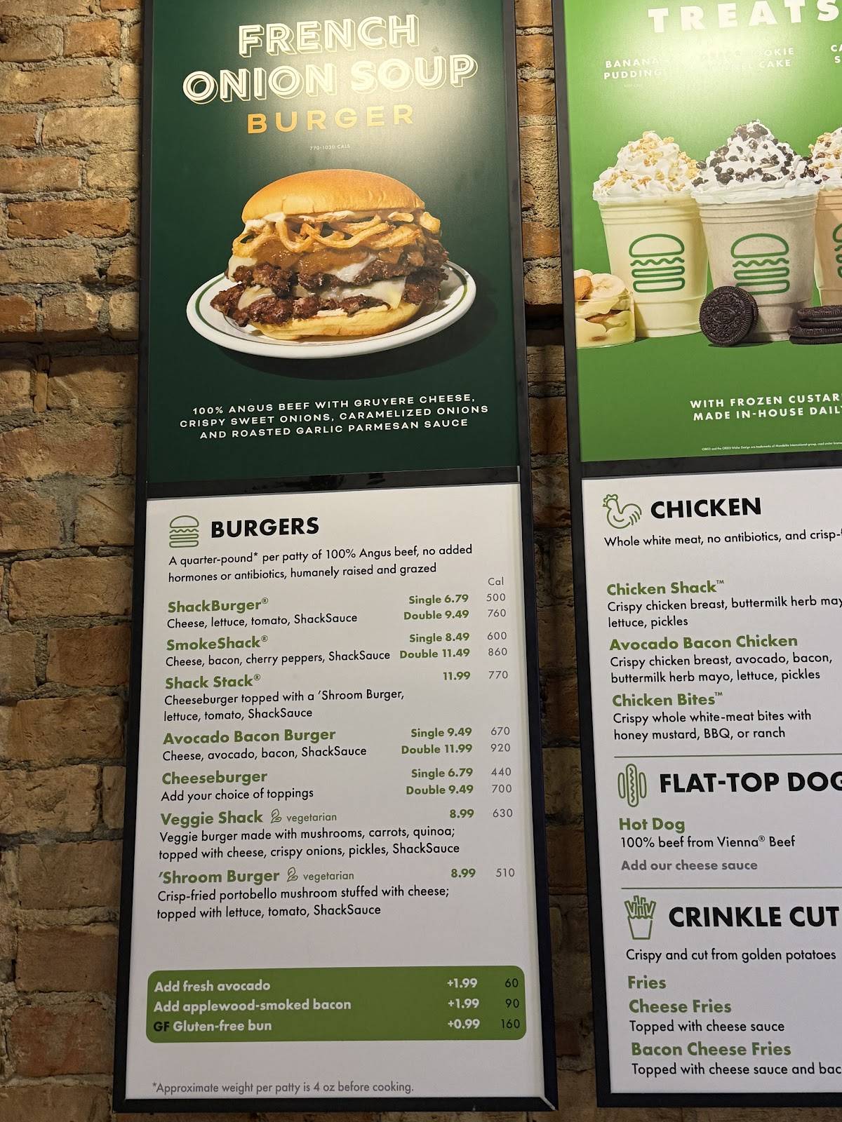 Shake Shack The School Yard меню