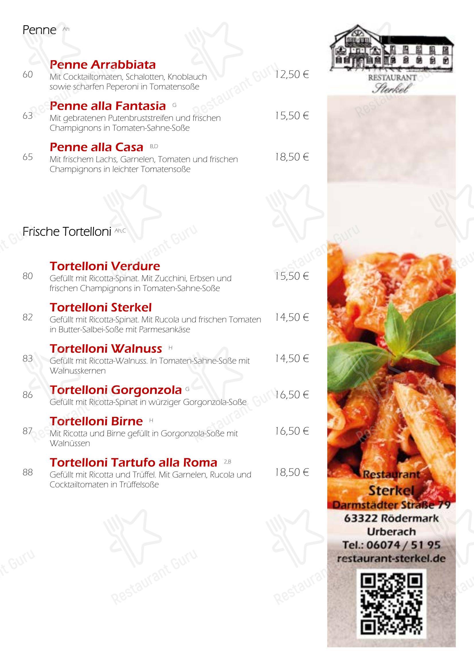 Меню ресторана Restaurant Sterkel - Меню напитков
