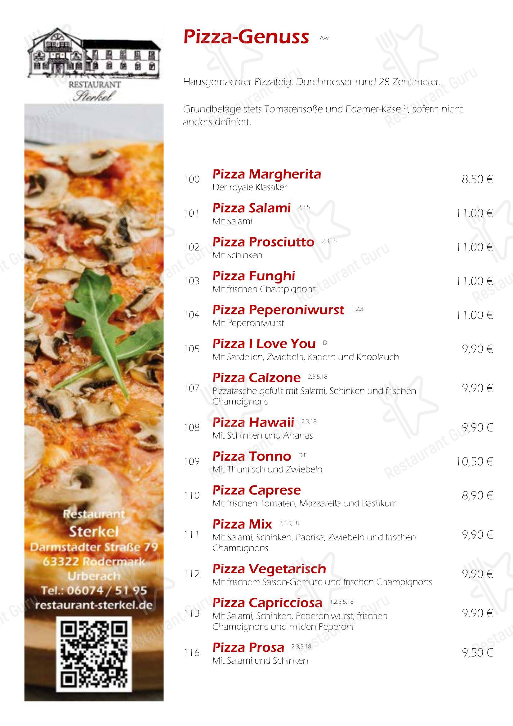 Restaurant Sterkel в Рёдермарке - Меню напитков