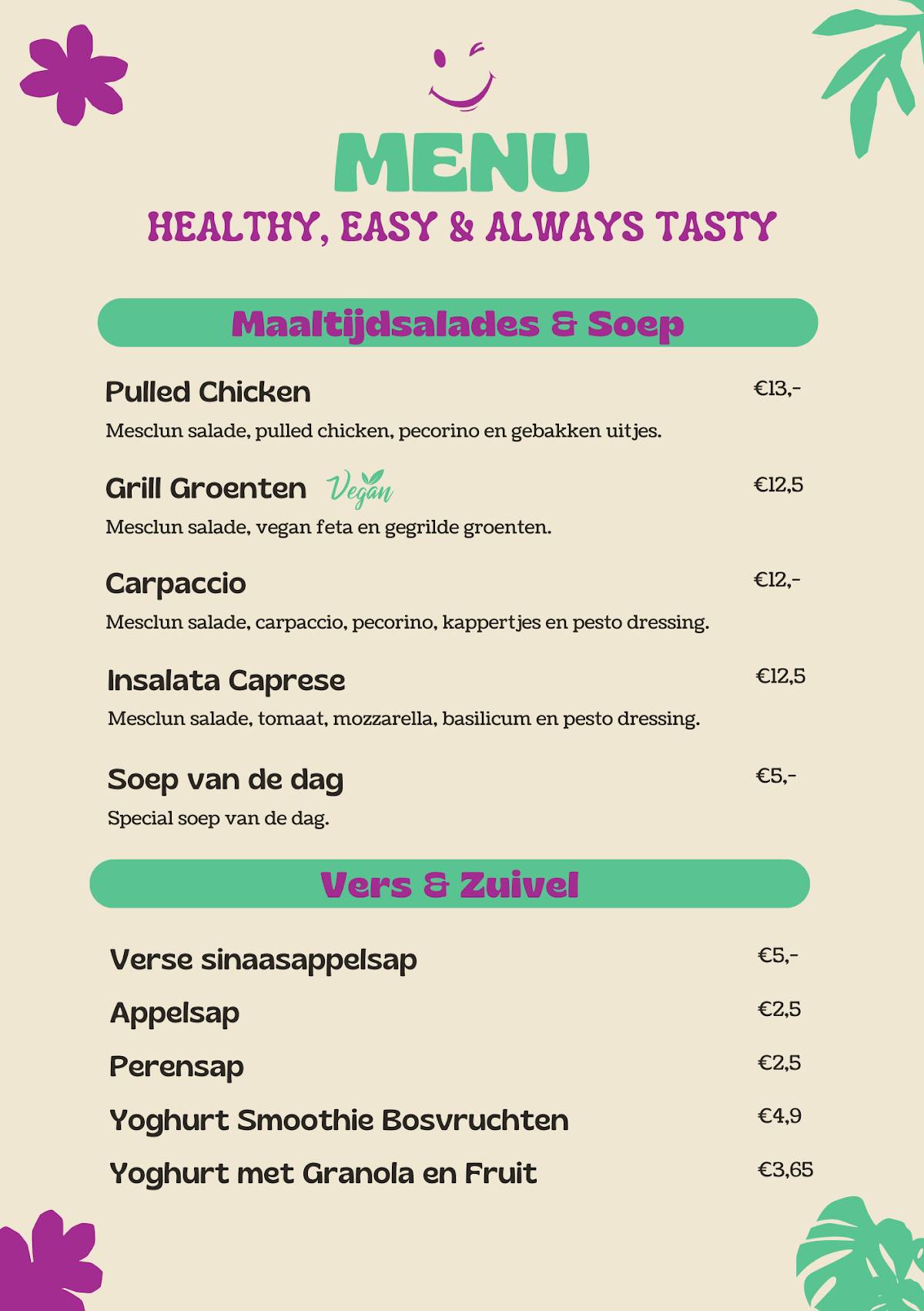 TastyWorks @7cities меню