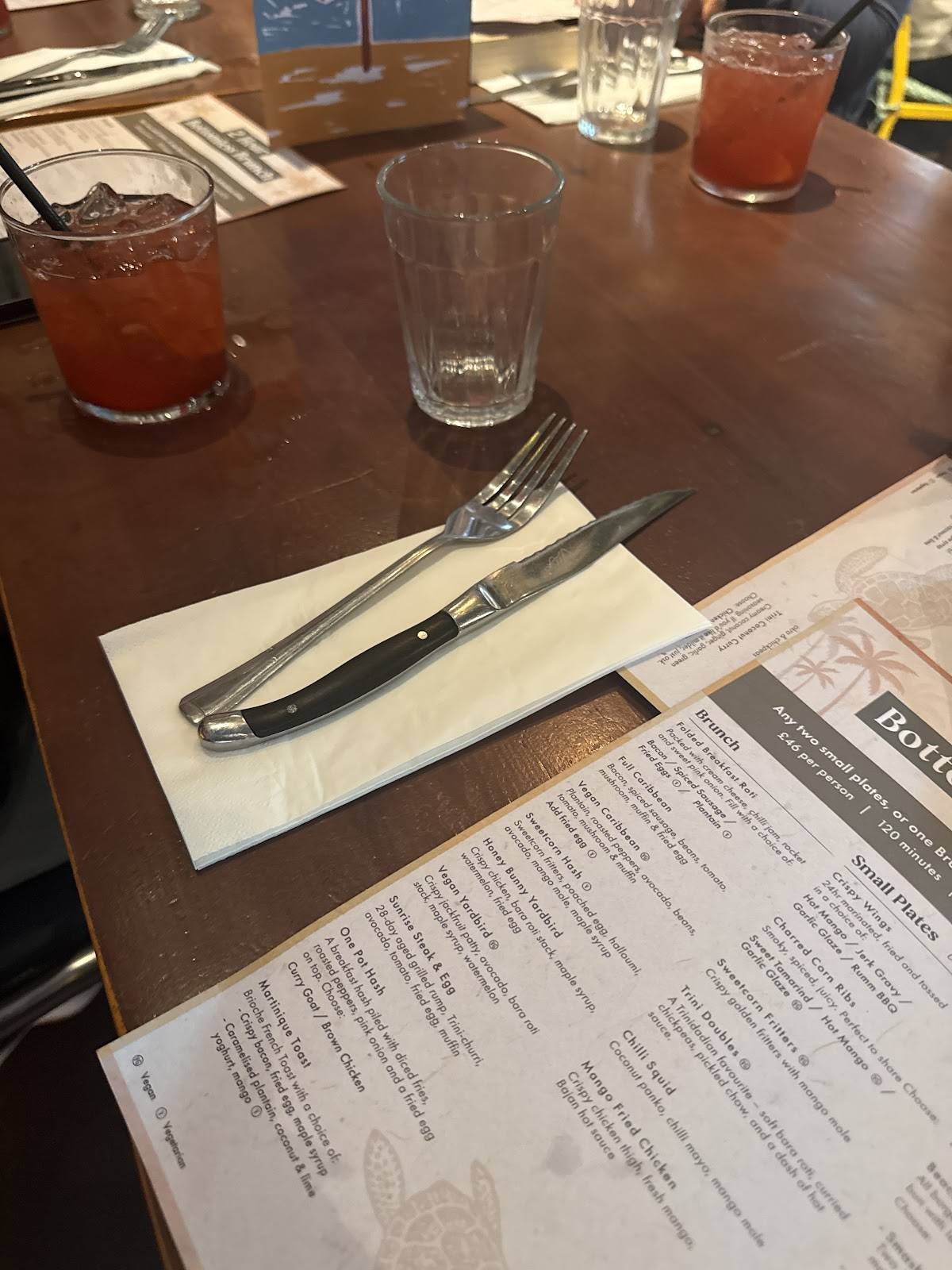 Turtle Bay Nottingham меню