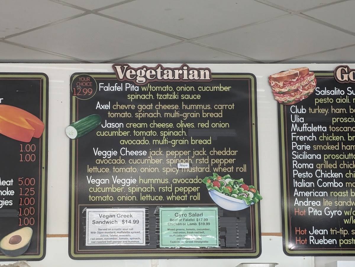 Ulia's Delicatessen меню