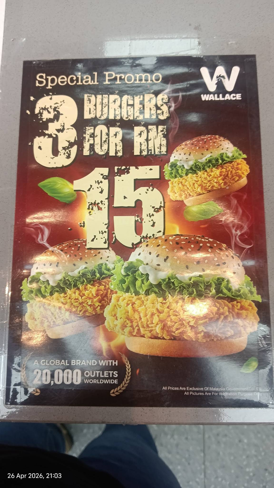 Wallace Raja Uda меню