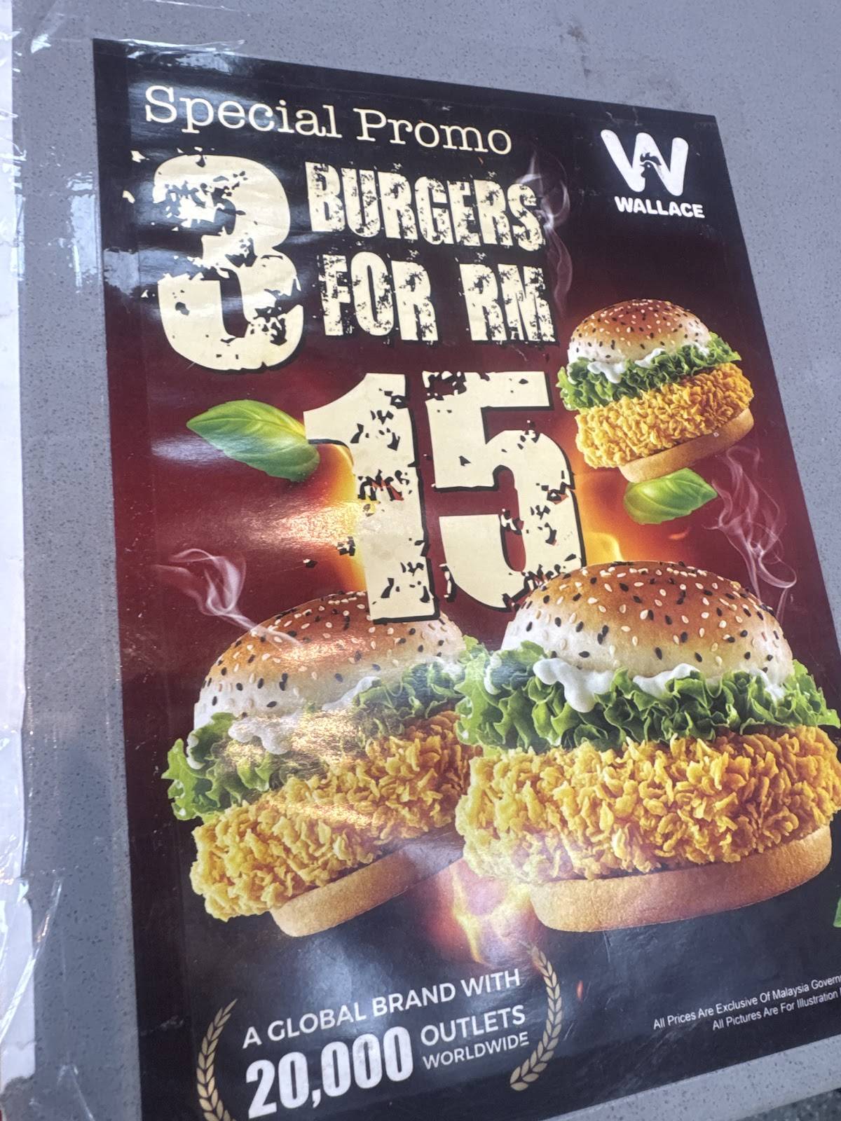 Wallace Raja Uda меню