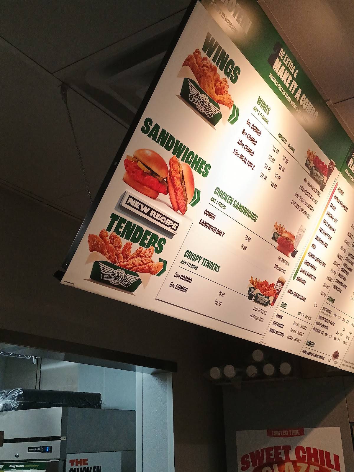 Wingstop меню