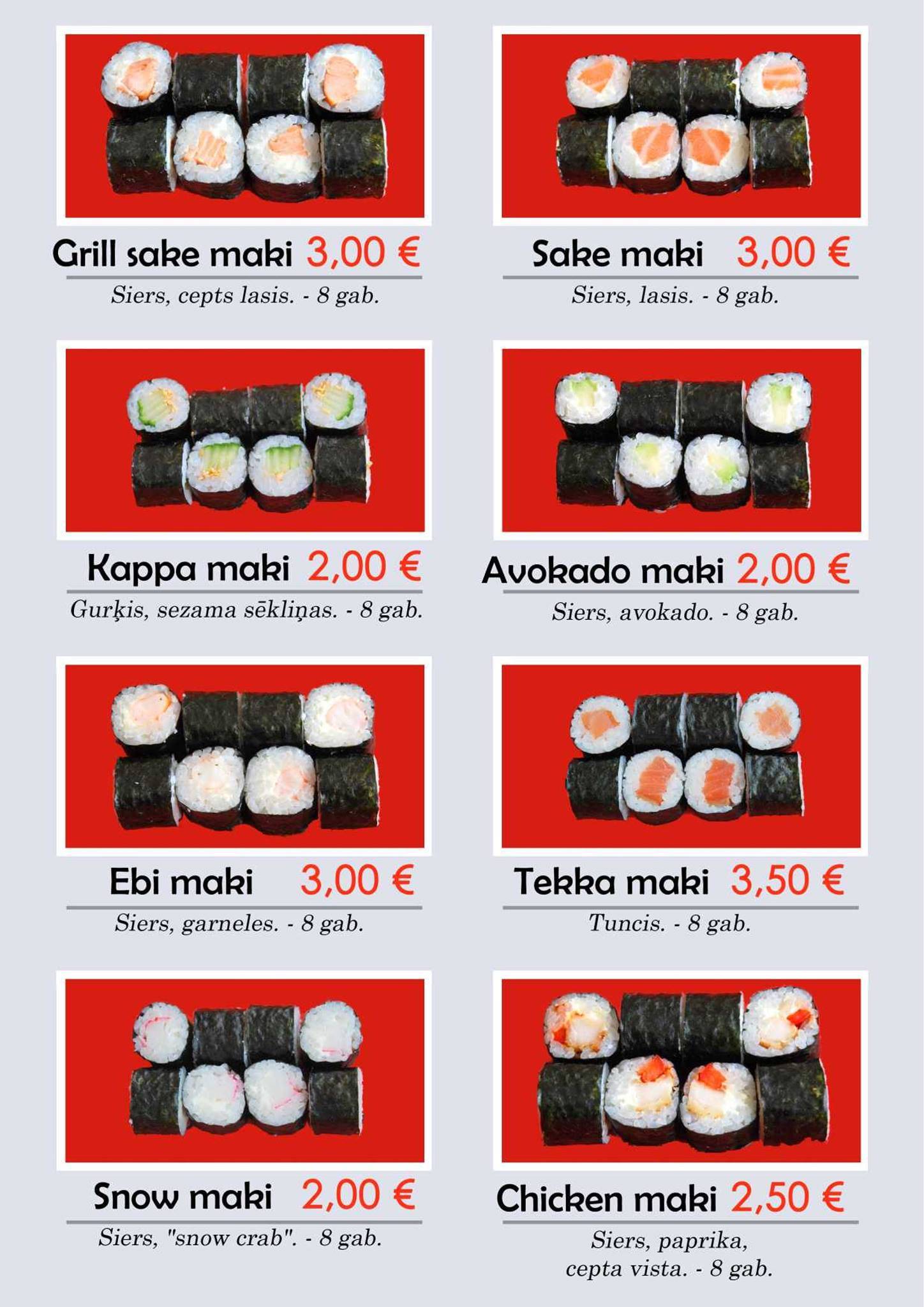 Wowsushi меню