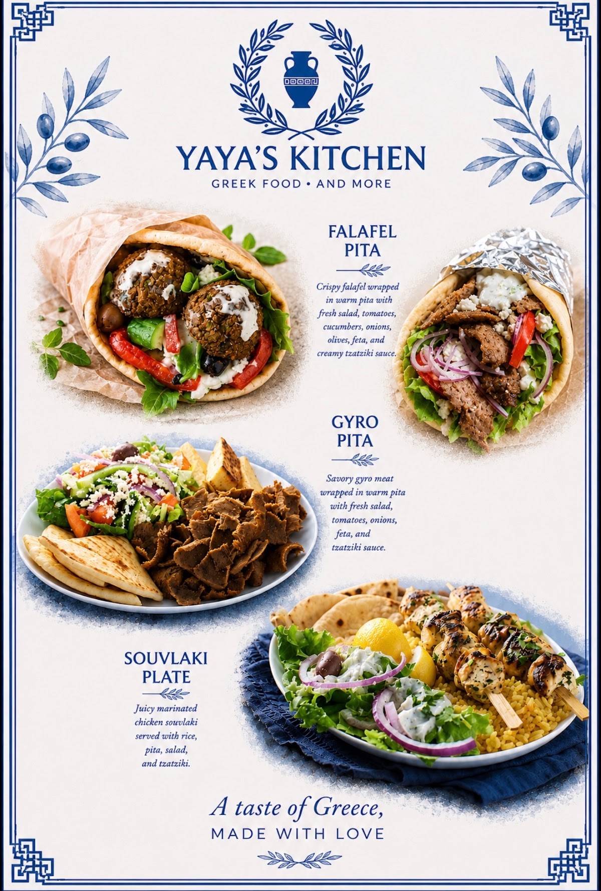 YAYA’S Kitchen меню