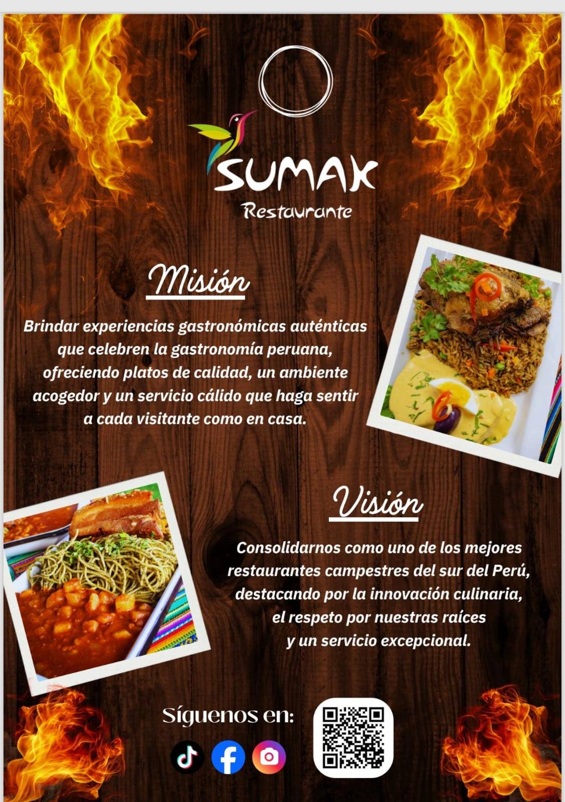 Restaurante Campestre Sumak меню
