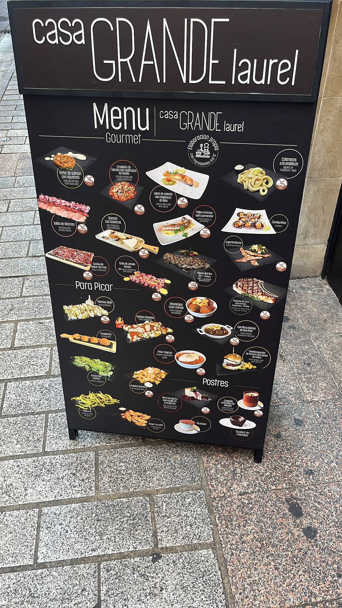 Restaurante Iruña меню