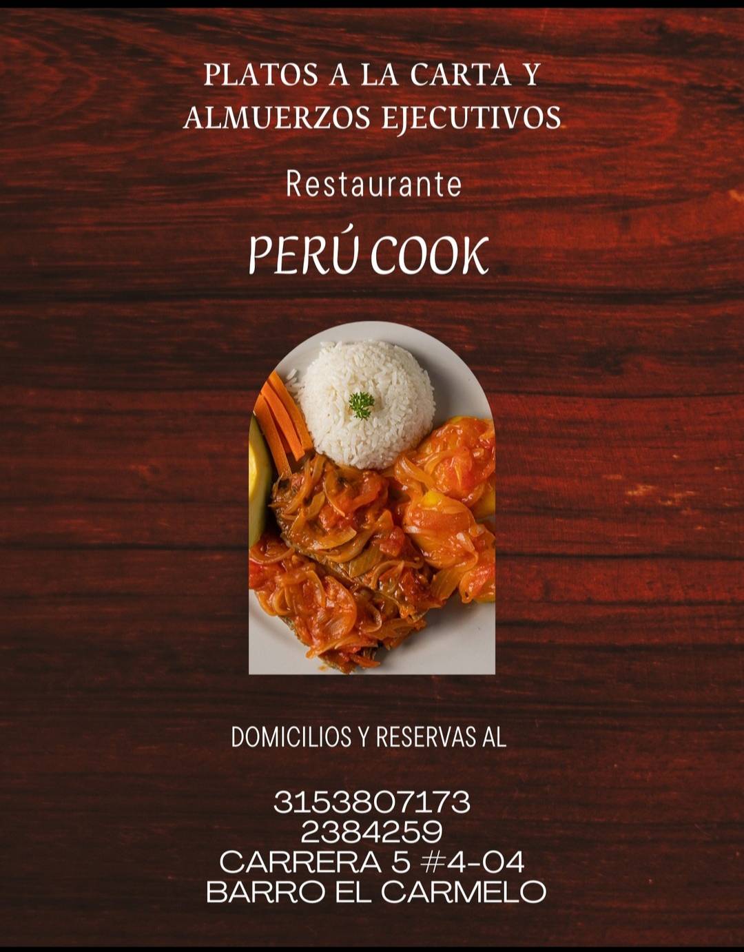 Restaurante Perú Cook меню