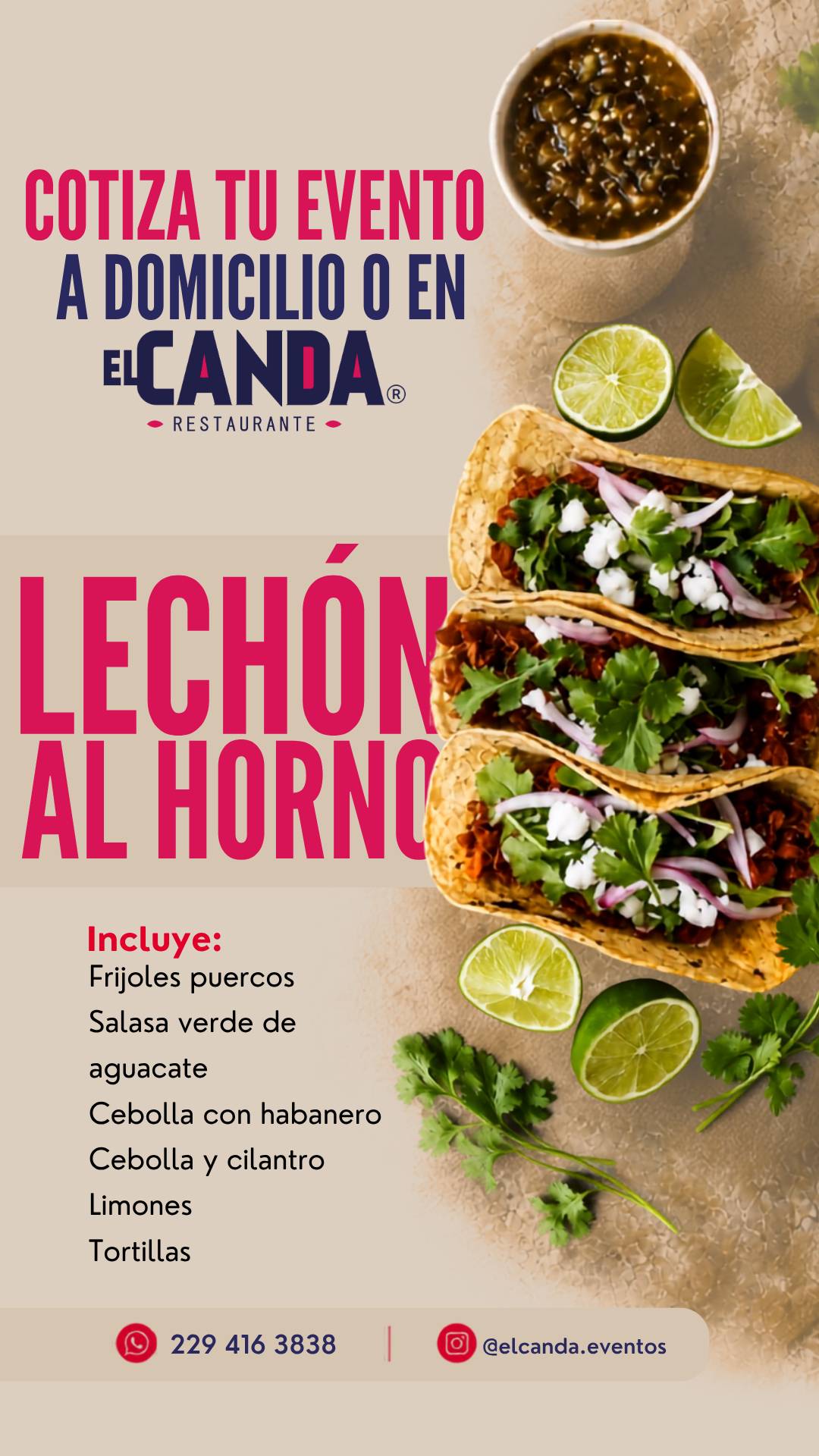 Restaurante el Canda меню