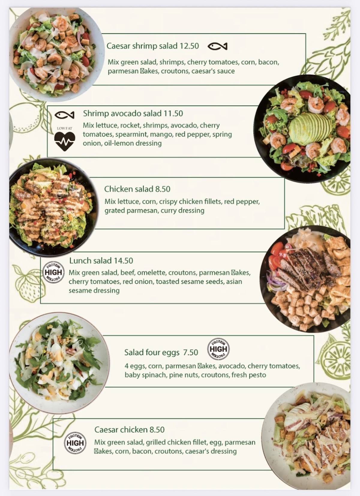 Salad Concept меню