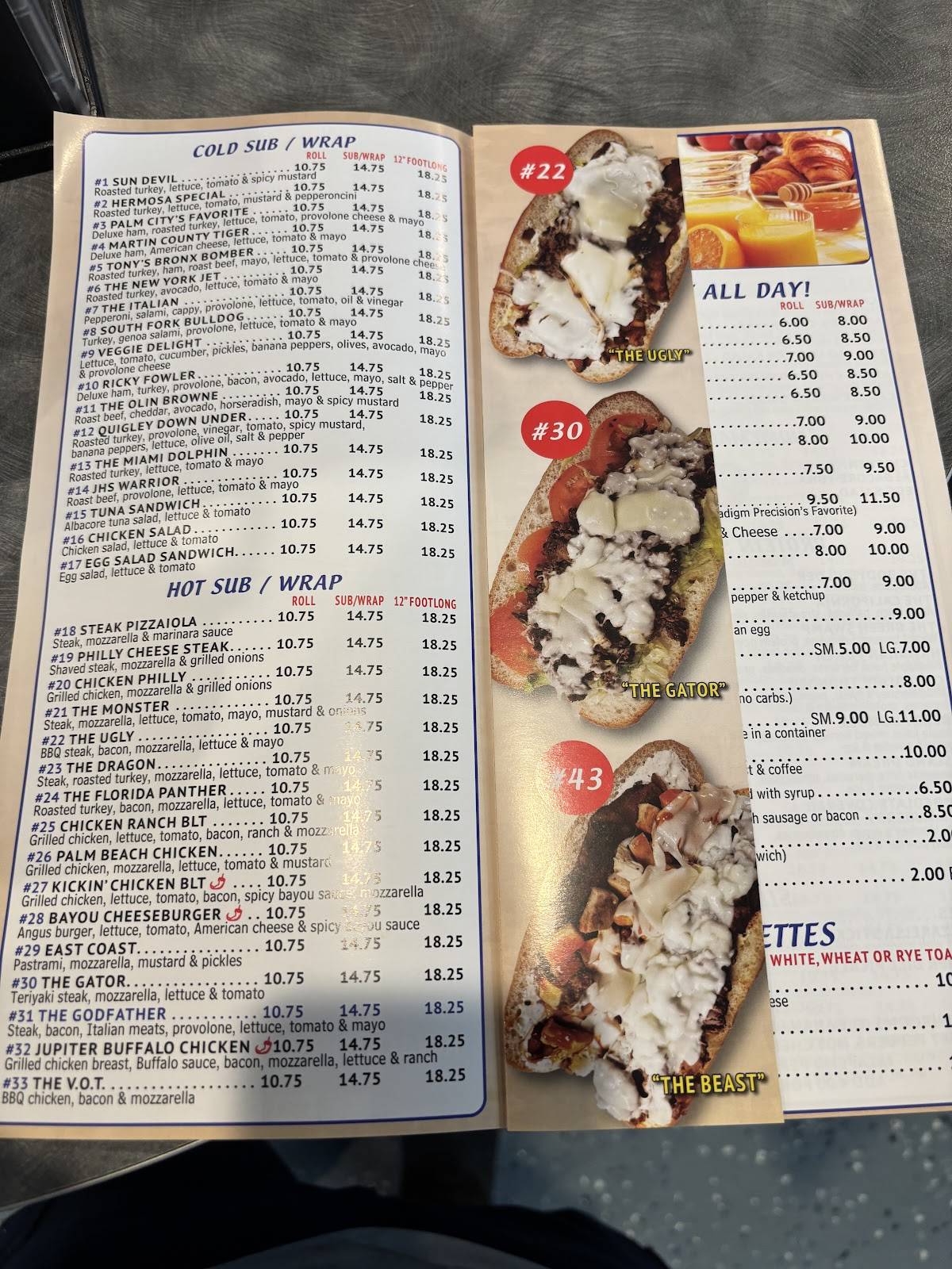 Rinaldi’s Deli меню