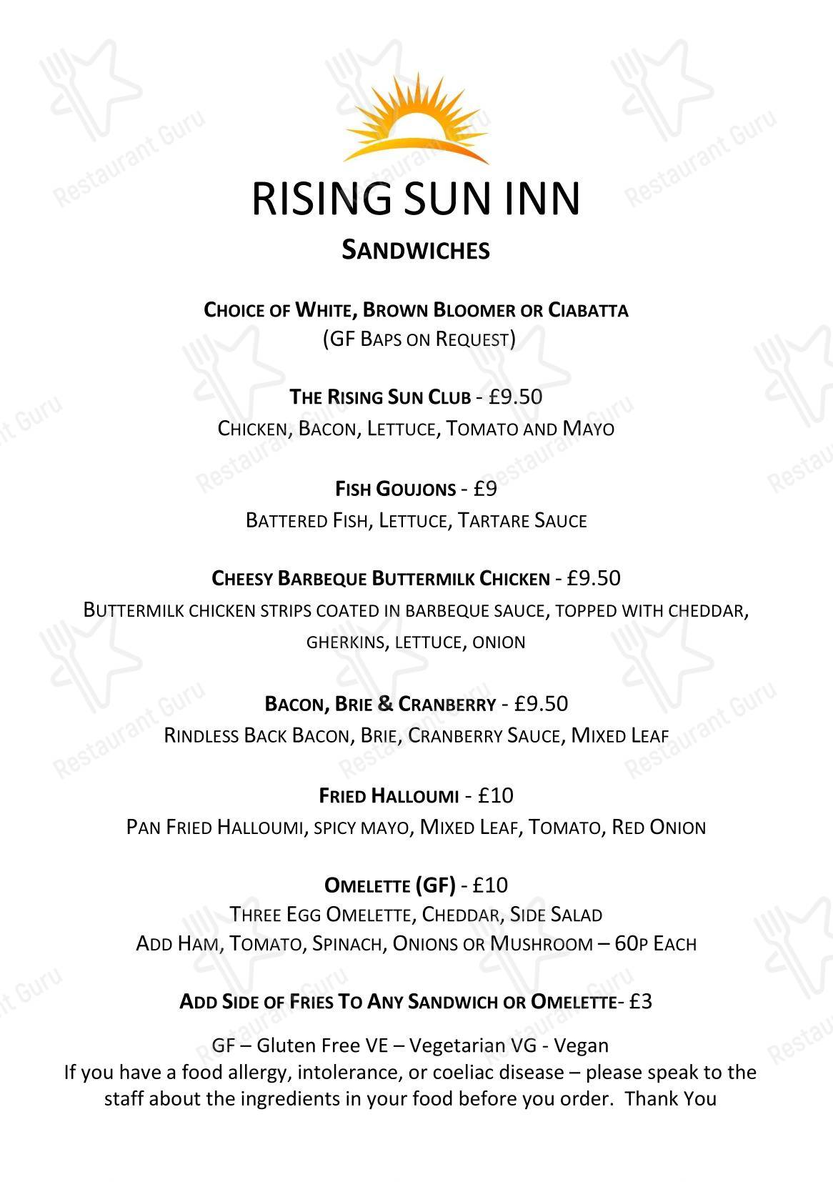 Детское паба и бара Rising Sun Inn в Кланфилде