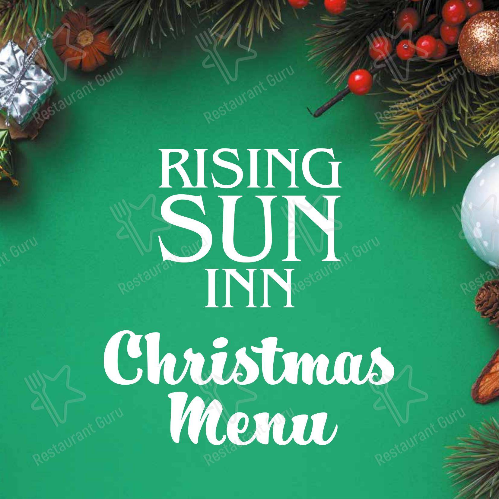 Крафт меню паба и бара Rising Sun Inn в Кланфилде