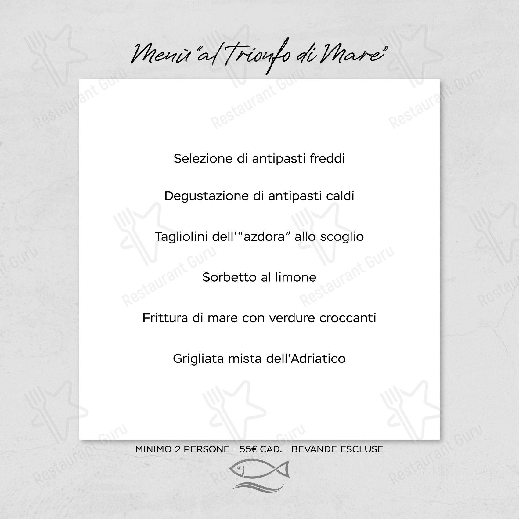 菜单 ресторана Ristorante Al Moccolo