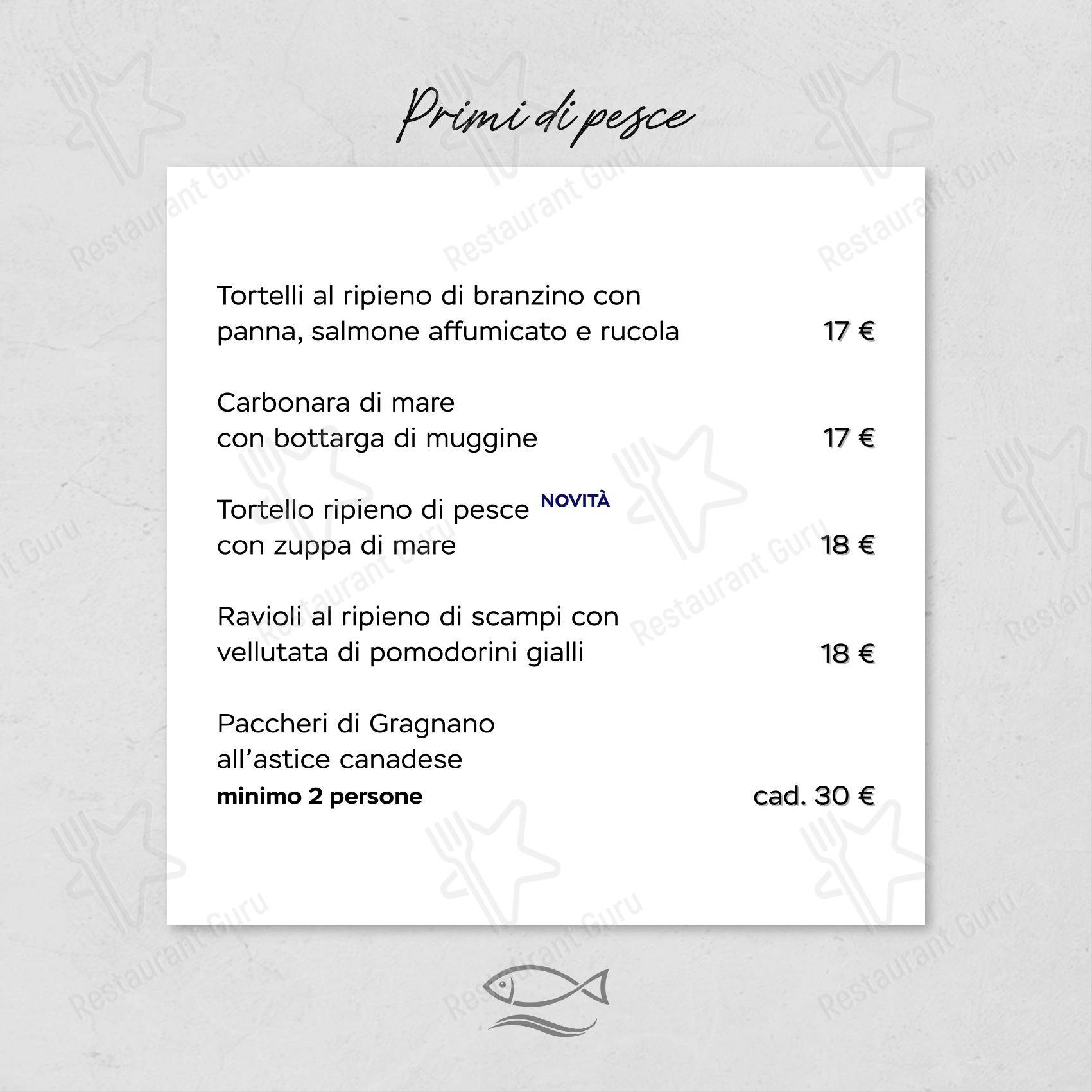 菜单 ресторана Ristorante Al Moccolo