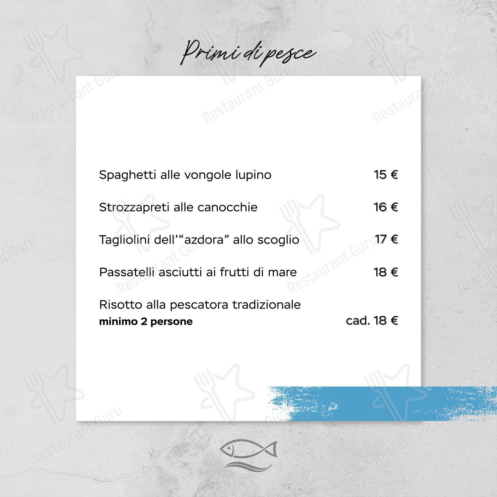 菜单 ресторана Ristorante Al Moccolo в Римини